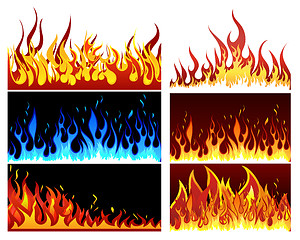 Image showing fire set