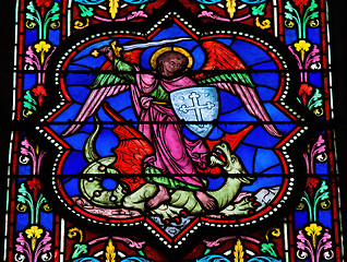 Image showing Saint Michael Slaying Satan