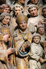 Image showing Sculpture in Amiens cathedral