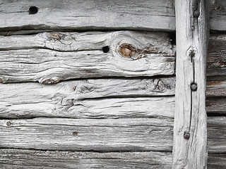 Image showing Detail of an old hut