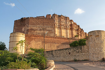 Image showing Mehrangarh fortress in Jodhpur, Rajasthan, India