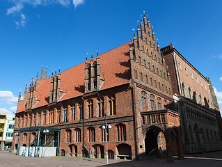 Image showing Altes Rathaus (old town hall) in the center of Hannover, Germany.