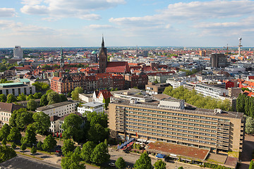 Image showing Overview on the center of Hannover, Germany.