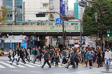 Image showing Shibuya Crossing