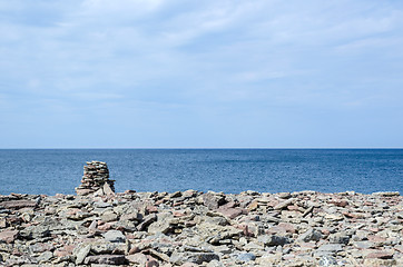 Image showing Limestone pile