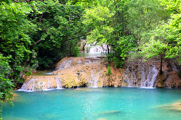 Image showing waterfall in forest