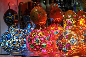 Image showing turkish traditional multicolored lamps