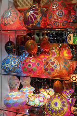 Image showing turkish traditional multicolored lamps