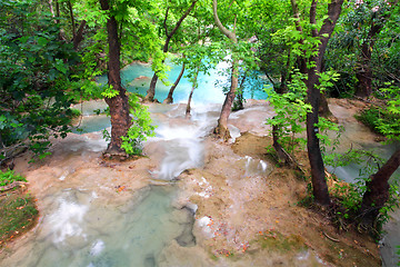 Image showing waterfall in forest