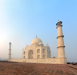 Image showing Taj Mahal - famous mausoleum in India