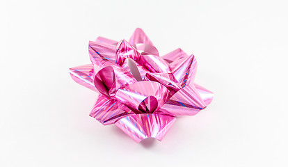 Image showing Pink hand made bow