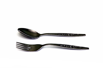 Image showing Spoon and Fork