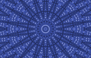Image showing Blue magical ornamental background