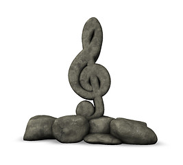 Image showing stone clef