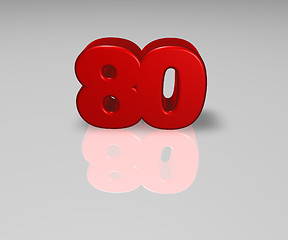 Image showing number eighty