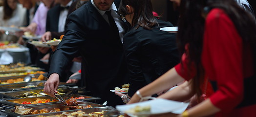 Image showing buffet food