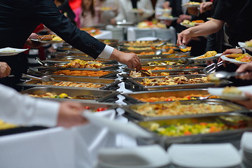 Image showing buffet food