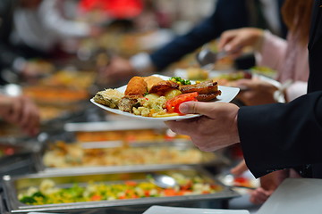 Image showing buffet food