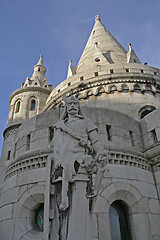 Image showing Medieval guard at his bastion