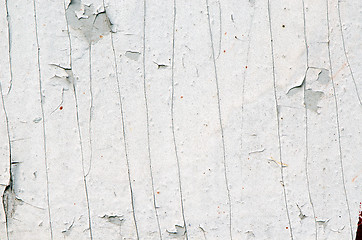 Image showing background old peeled paint remain plywood wall 