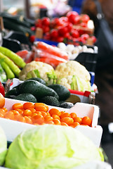 Image showing Fruits and vegetables on market