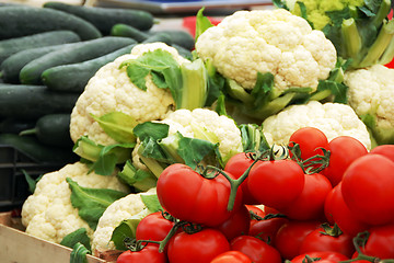 Image showing Vegetables on market