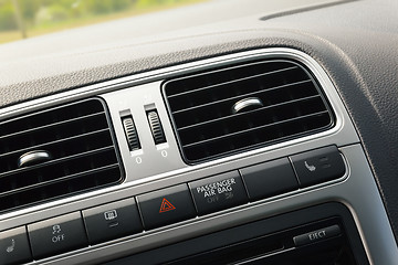 Image showing car interior ventilation