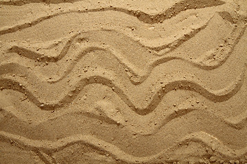 Image showing yellow sand texture (waves)