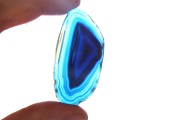 Image showing agate gem in human hand