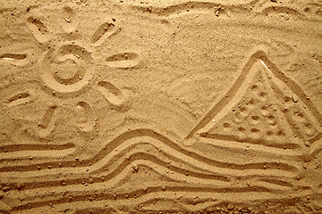 Image showing yellow sand texture (egypt)