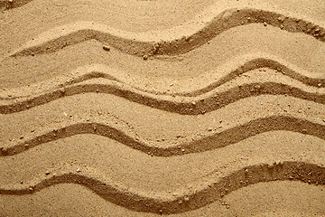 Image showing yellow sand texture (waves)