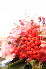 Image showing rowan berries as wedding flower