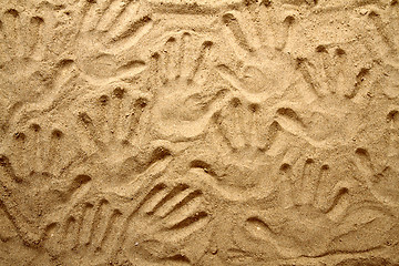 Image showing yellow sand texture (human hands)