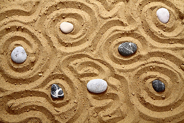 Image showing yellow sand texture (circles)