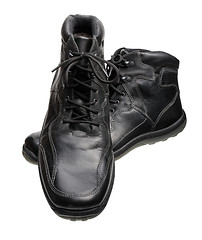 Image showing Black men's shoes