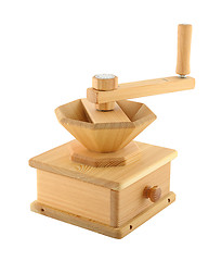 Image showing Wooden hand-mill