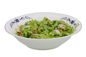 Image showing Fresh salad on plate