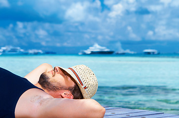 Image showing Man at Maldives