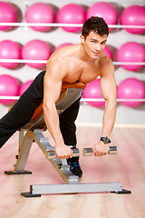 Image showing Man at the gym