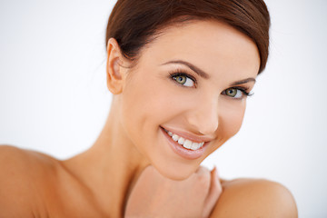 Image showing Charming smiling beautiful woman