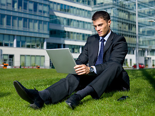 Image showing Outdoor Businessman