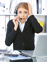 Image showing Business Woman in Office