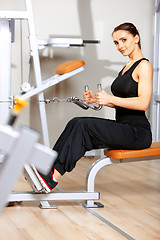 Image showing Woman at the gym