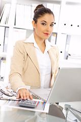 Image showing Business Woman in Office