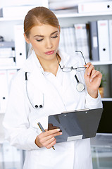 Image showing Female doctor in surgery