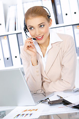 Image showing Business Woman in Office