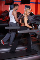 Image showing Couple at the gym