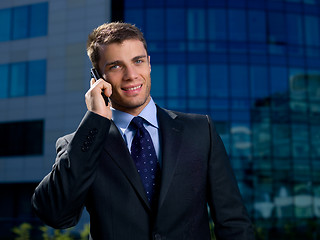 Image showing Outdoor Businessman