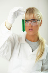 Image showing Female in lab