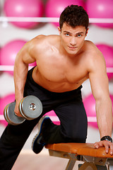 Image showing Man at the gym